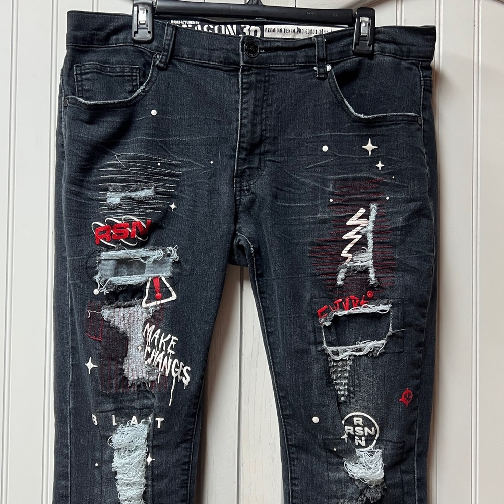 Reason Make Changes Punk Jeans 36 Distressed Denim Macys